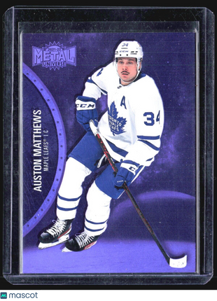 2021-22 Skybox Metal Universe - #25 Auston Matthews Purple /199