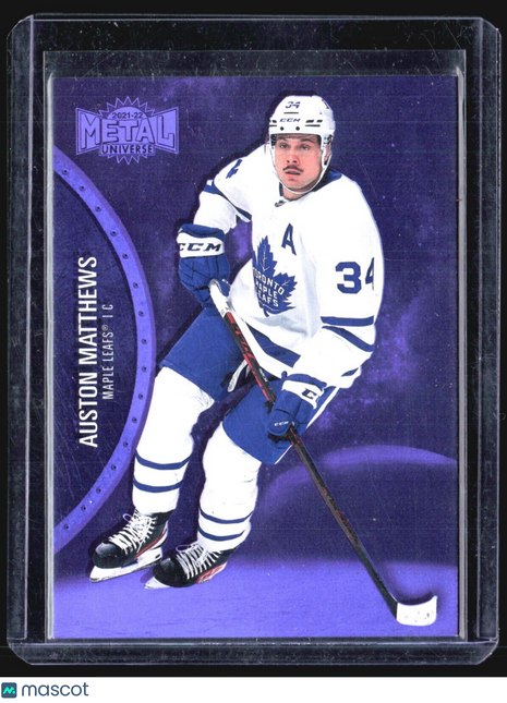 2021-22 Skybox Metal Universe - #25 Auston Matthews Purple /199