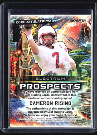2024 Leaf Electrum Prospects Cam Cameron Rising Auto /25