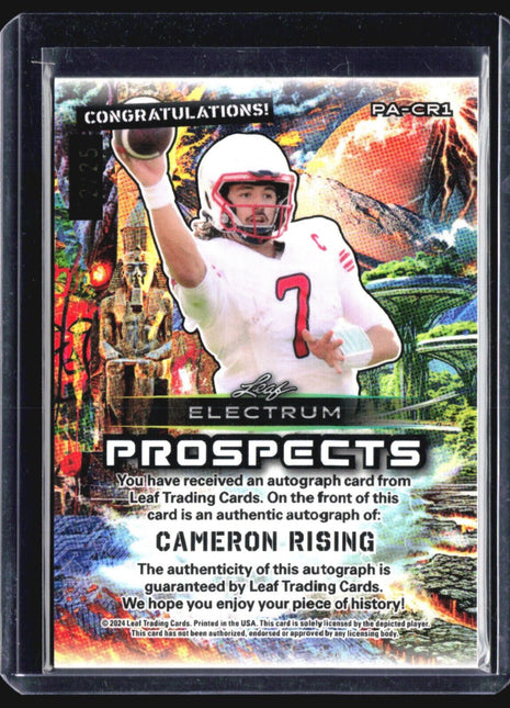 2024 Leaf Electrum Prospects Cam Cameron Rising Auto /25