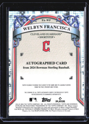 2024 Bowman Sterling Auto Welbyn Francisca #PA-WF