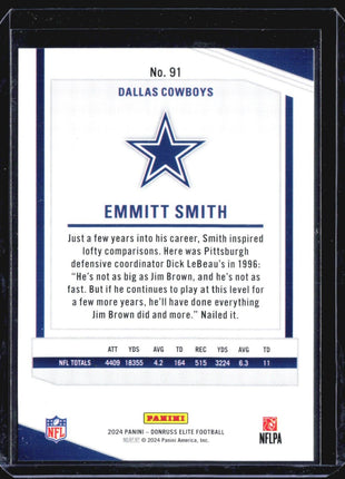 2024 Panini Elite Emmitt Smith Nebula True 1/1 #91