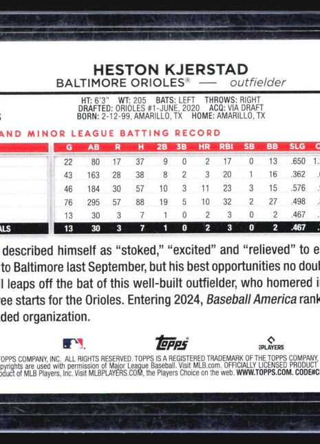 2024 Topps Series 2 - #394 Heston Kjerstad (RC) Liberty sp