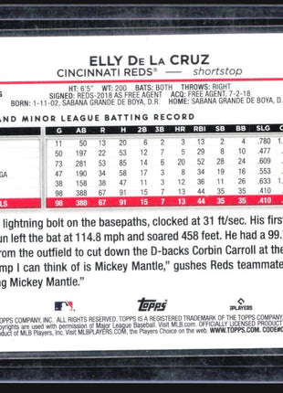 2024 Topps Series 1 - #141 Elly De La Cruz (RC) Complete Sets Photo Variation