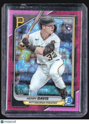 2024 Bowman CHrome Pink Mojo #61 Henry Davis (RC) /299