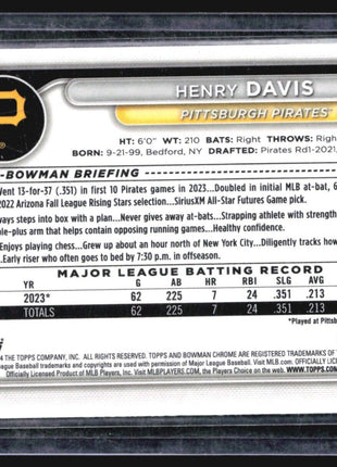2024 Bowman CHrome Pink Mojo #61 Henry Davis (RC) /299