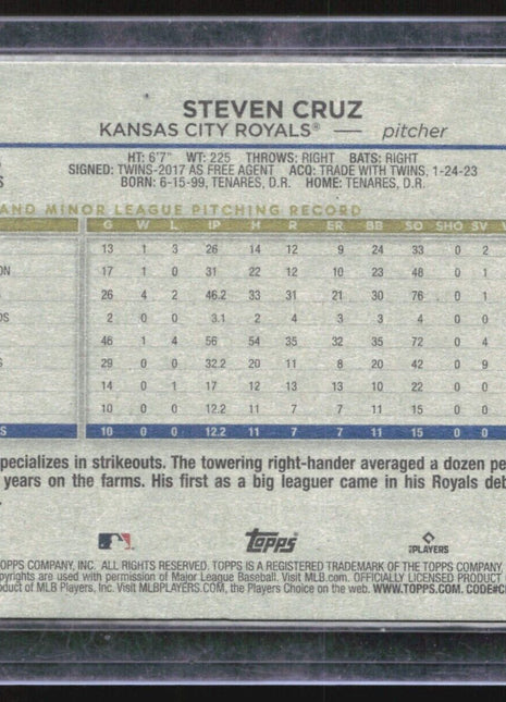 2024 Topps Series 2 - #360 Steven Cruz (RC) VIntage Stock /99