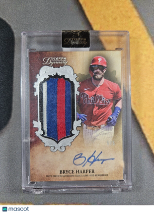 2021 Topps Dynasty Bryce Harper GU Patch Auto /5 Dynastic Data