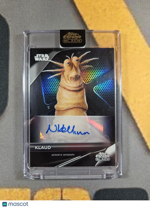 2023 Topps Chrome Black Star Wars Nick Kellington as Klaud Auto
