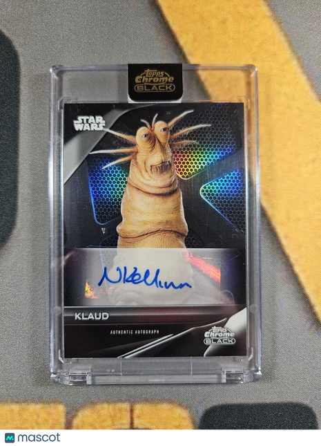 2023 Topps Chrome Black Star Wars Nick Kellington as Klaud Auto