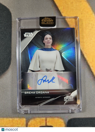 2023 Topps Chrome Black Star Wars Simone Kessell as Breha Organa Auto Refractor