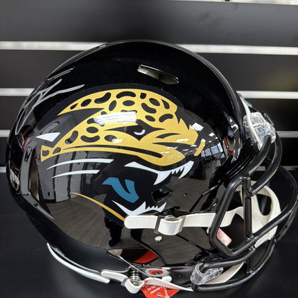 Mem Trevor Lawrence Jacksonville Jaguars Signed Full Size Fanatics Auth Helmet