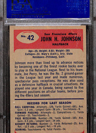 1955 Bowman John H. Johnson #42 PSA 6