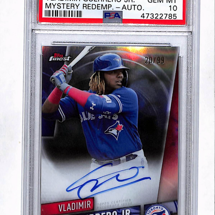 2019 Finest Mystery Redemption Vladimir Guerrero JR. #FMA-3 Auto /99 PSA 10