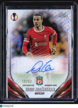 2023-24 Topps Chrome Thiago Alcântara #CA-TA Topps Logo sp Auto /52