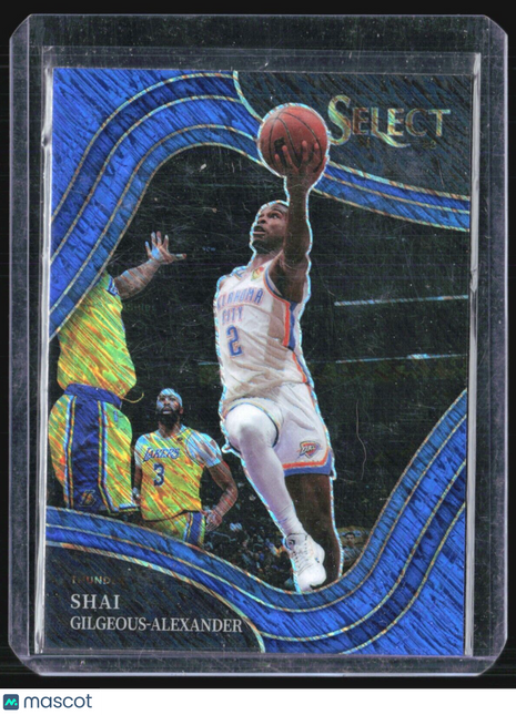 2021-22 Panini Select - Courtside #243 Shai Gilgeous-Alexander Blue Shimmer