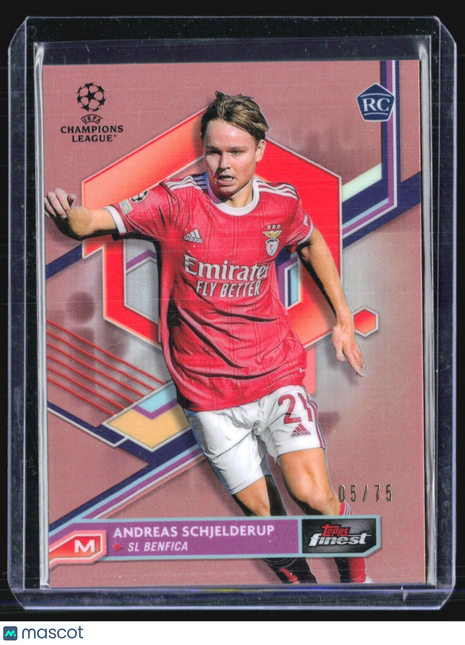 2022-23 Topps Finest UEFA Club Competitions - #25 Andreas Schjelderup (RC) /75