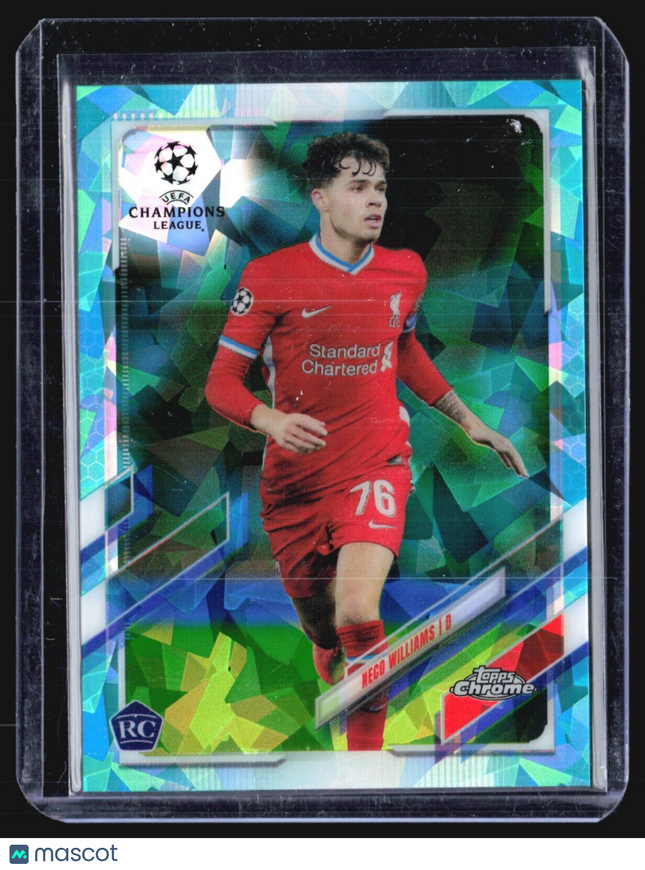 2020-21 Topps Chrome Neco Williams #94 Rc Aqua Ice /150