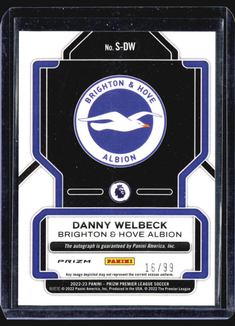 2022-23 Panini Prizm Silver Auto Danny Welbeck #S-DW /99