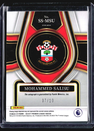 2022-23 Panini Select Mohammed Salisu #SS-MSU Gold Auto /10