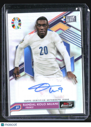 2023 Topps Finest Randal Kolo Muani #BCA-KM Debut Auto