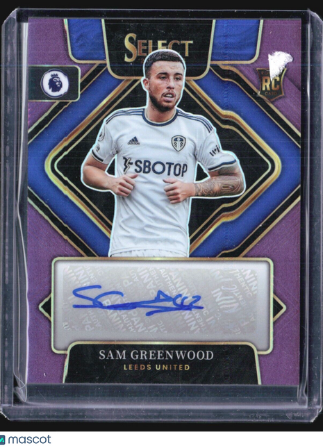 2022-23 Panini Select Sam Greenwood #S-SGD Purple Rc Auto /49