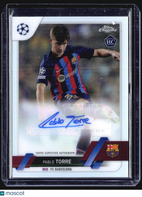 2022-23 Topps Chrome Pablo Torre #CA-PT Rc Refractor Auto