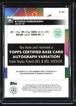 2023-24 Topps Finest UEFA Club Competitions - Autographs #A-KF Kyogo Furuhashi