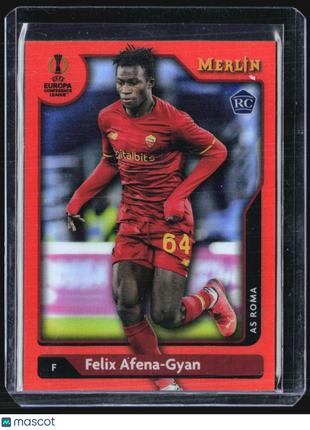 2021-22 Topps Merlin Felix Afena-Gyan #116 Orange Refractor /25 Rc