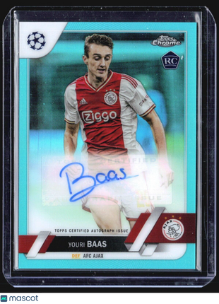 2022-23 Topps Chrome Youri Baas #CA-YB Rc Aqua Auto /199