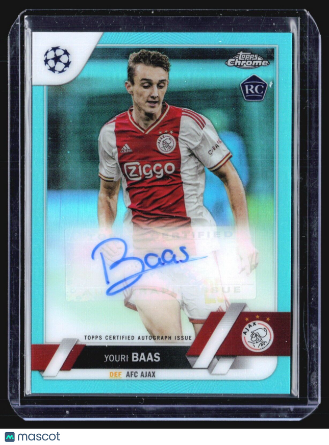 2022-23 Topps Chrome Youri Baas #CA-YB Rc Aqua Auto /199
