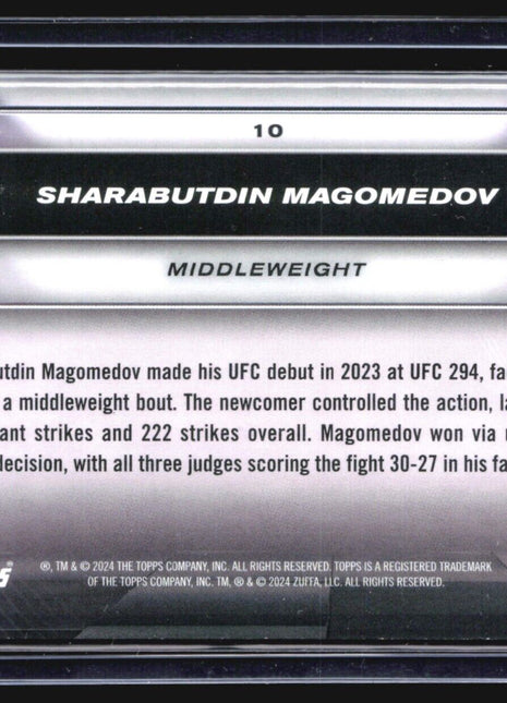 2024 Topps UFC Knockout Sharabutdin Magomedov #10 Rc