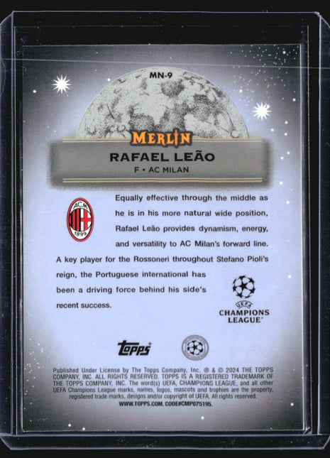 2023-24 Topps Merlin UEFA Club Competitions - Mystic Nights #MN-9 Rafael Leao