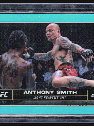 2024 Topps Chrome UFC - #19 Anthony Smith Aqua Refractor /199