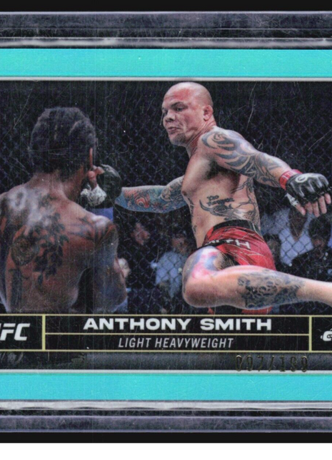 2024 Topps Chrome UFC - #19 Anthony Smith Aqua Refractor /199