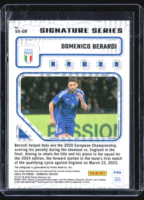 2023-24 Panini Donruss Domenico Berardi #SS-DB Auto