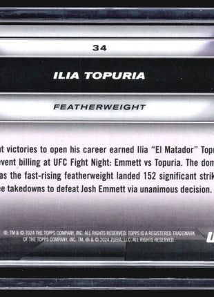 2024 Topps UFC knockout Ilia Topuria #34 Bronze /250
