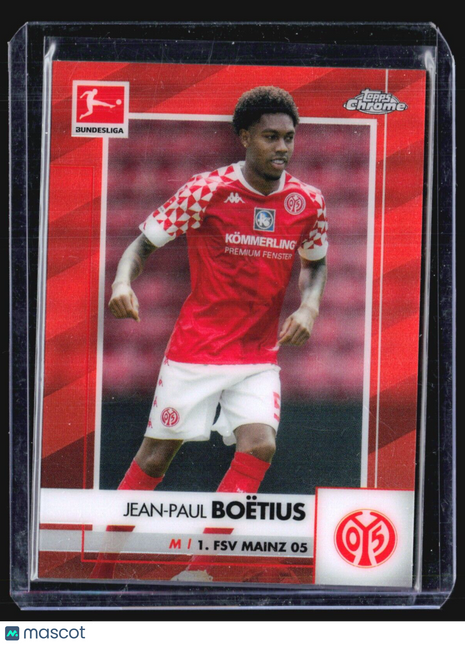 2020-21 Topps Chrome Jean-Paul Boetius #69 Orange Refractor /25