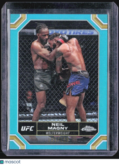 2024 Topps Chrome UFC - #148 Neil Magny Aqua Refractor /199