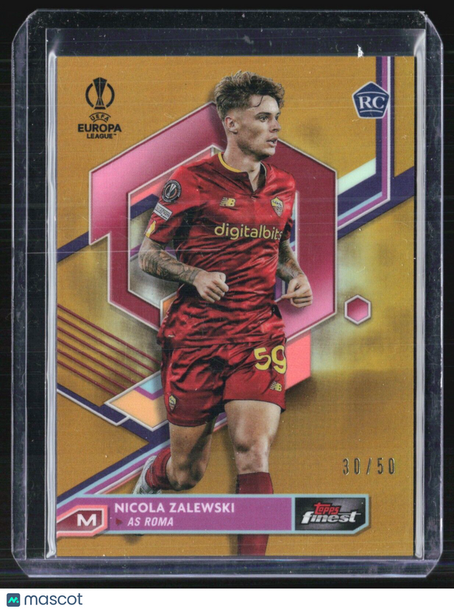 2022-23 Topps Finest Nicola Zalewski #116 Gold Refractor /50