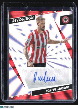 2022-23 Panini Revolution Pontus Jansson #A-pon Sunburst Auto /50