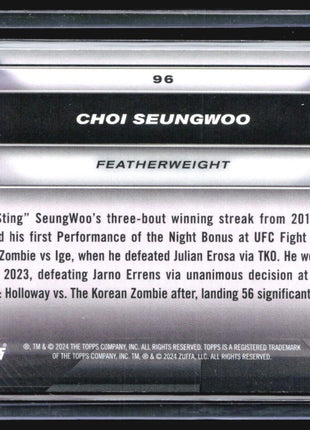 2024 Topps UFC Knockout Choi Seungwoo #96 Bronze /250