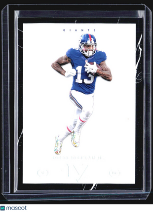 2018 Panini Vertex Odell Beckham Black 1/1 #84