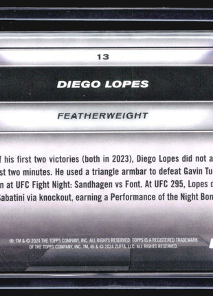 2024 Topps UFC Knockout Diego Lopes #13 Rc