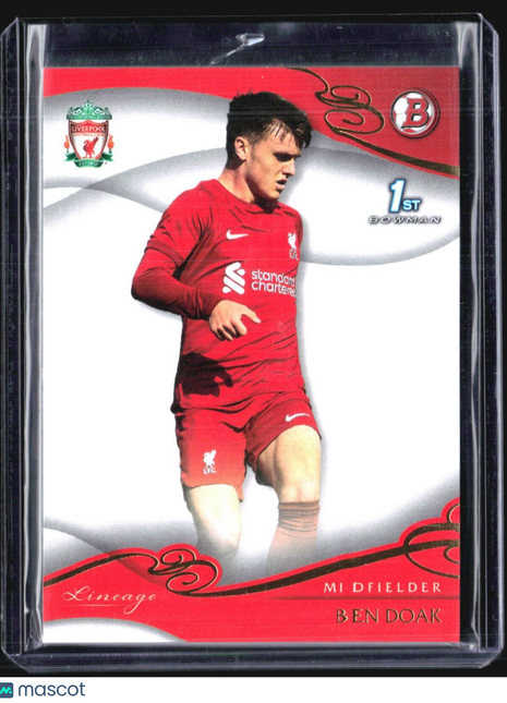 2022-23 Topps Liverpool Lineage - Bowman Academy #18 Ben Doak (RC) 1st