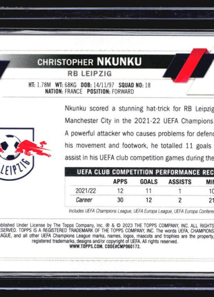 2022-23 Topps Chrome UEFA Club Competitions - #18 Christopher Nkunku Gold /50