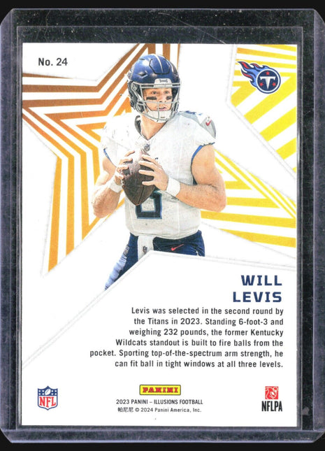 2023 Panini Illusions Will Levis #24 Shining Stars Rc