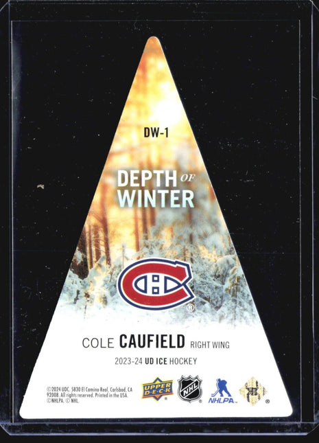 2023-24 Upper Deck Ice - Depth of Winter #DW-1 Cole Caufield
