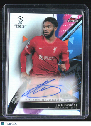 2021-22 Topps Finest Joe Gomez #BA-JG Auto