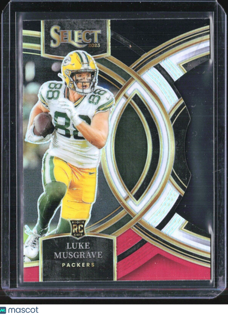 2023 Panini Select - Premier Level #166 Luke Musgrave (RC) Die Cut Black Red